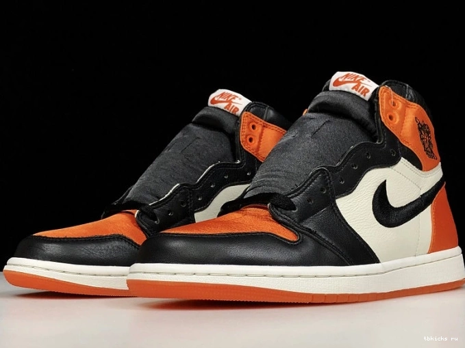 Reps TB Jordan Backboard Retro Shattered AV3725-010 Womens Air 1 Satin 0731
